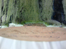 Load image into Gallery viewer, Marvin Bailey Artist Folk Art Blue Green Streaked Large Ugly Face Jug