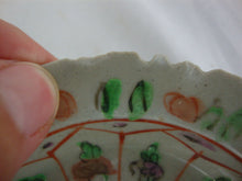 Load image into Gallery viewer, Antique Porcelain Floral Pedestal Trinket Offering Dishes Set of 2 *CHIPS*