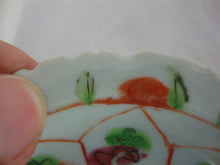 Load image into Gallery viewer, Antique Porcelain Floral Pedestal Trinket Offering Dishes Set of 2 *CHIPS*