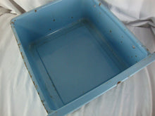 Load image into Gallery viewer, Vintage Baby Blue Enamel Metal Refrigerator Crisper Drawer