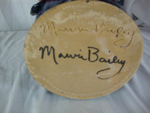 Load image into Gallery viewer, Marvin Bailey Signed Folk Art Cobalt Blue Ugly Face Jug