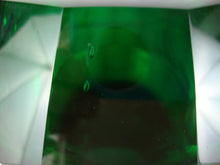 Load image into Gallery viewer, Vintage Dark Emerald Green Glass Crystal Faceted Bowl Vase