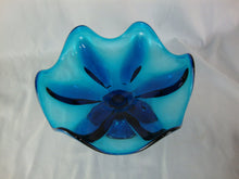 Load image into Gallery viewer, MCM Viking Glass Bluenique Six Petal Compote Bowl Dish