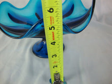 Load image into Gallery viewer, MCM Viking Glass Bluenique Six Petal Compote Bowl Dish