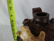 Load image into Gallery viewer, Dale Costner Signed Folk Art Woodland Squirrel with Acorns Face Jug