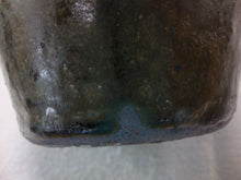 Load image into Gallery viewer, Harold & Grace Hewell 1999 Signed Folk Art Moss Green Ugly Face Jug