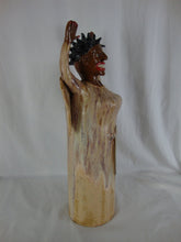 Load image into Gallery viewer, Marvin Bailey SC Potter Signed Folk Art Pottery Large Black Angel with Arms Up Face Jug