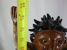 Load image into Gallery viewer, Marvin Bailey SC Potter Signed Folk Art Pottery Large Black Angel with Arms Up Face Jug