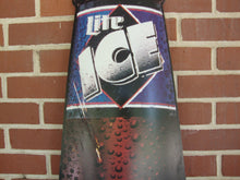 Load image into Gallery viewer, Vintage Miller Lite Ice Metal 6 Foot Bottle Distributor Sign