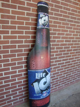 Load image into Gallery viewer, Vintage Miller Lite Ice Metal 6 Foot Bottle Distributor Sign