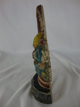 Load image into Gallery viewer, Antique Cast Iron Flower Tulip Rose Basket Door Stop Decor