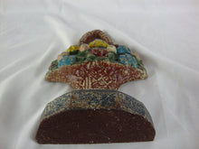 Load image into Gallery viewer, Antique Cast Iron Flower Tulip Rose Basket Door Stop Decor