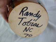 Load image into Gallery viewer, Randy Tobias Folk Art Pottery Brown with Green Crying Eyes Ugly Face Jug