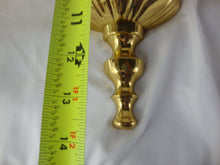 Load image into Gallery viewer, Vintage Brass Georgian Style Double Arm Candle Sconces Pair of 2