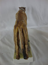 Load image into Gallery viewer, 1973 Ski Country Bourbon Whiskey 4/5 Quart Mountain Lion Ceramic Decanter Empty