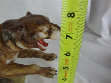 Load image into Gallery viewer, 1973 Ski Country Bourbon Whiskey 4/5 Quart Mountain Lion Ceramic Decanter Empty
