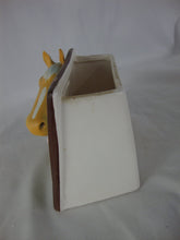 Load image into Gallery viewer, Vintage Palomino Horse Head with Flower Small Ceramic Planter Vase Pencil Holder