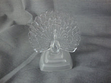 Load image into Gallery viewer, Vintage Cristal D'Arques Lead Crystal Peacock Bird Figurine