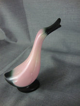 Load image into Gallery viewer, MCM 1950's Stanford Sebring Pink/Black Ceramic Goose Duck Figurine Decor