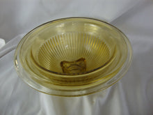 Load image into Gallery viewer, Vintage Hazel Atlas Yellow Ribbed Depression Glass Nesting Mixing Bowl Set of 2