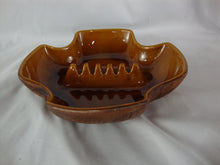 Load image into Gallery viewer, Vintage Brown Ceramic Bark Texture Exterior Cigarette Cigar Ashtray