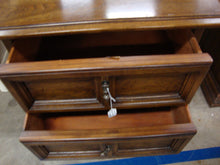 Load image into Gallery viewer, Vintage Hendredon Two Drawer Low Profile Nightstand Side Table