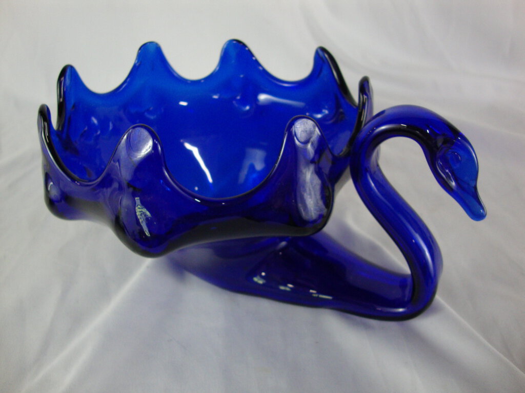 Cobalt Blue Art Glass selling Swan