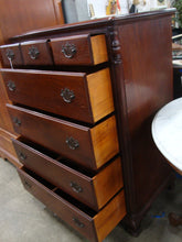Load image into Gallery viewer, Vintage Kling Mahogany Two Over Four Highboy Dresser