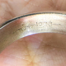 Load image into Gallery viewer, Vintage Sterling Silver Clear Stone Eternity Band Ring, Size 7.75