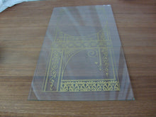 Load image into Gallery viewer, Vintage Clock Face Clear Glass Gold Decal Art Deco Sun and Vines