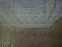 Load image into Gallery viewer, Vintage Clock Face Clear Glass Gold Decal Art Deco Sun and Vines