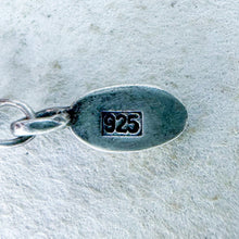 Load image into Gallery viewer, Vintage Sterling Silver Turquoise Teardrop Beaded Pendant Necklace