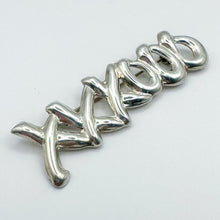 Load image into Gallery viewer, Vintage Sterling Silver "XXXOOO" Brooch