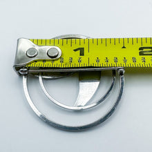 Load image into Gallery viewer, Vintage Van Dell Sterling Silver Leaf in Double Circle Brooch