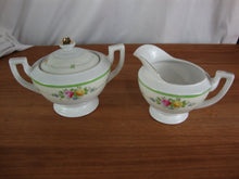 Load image into Gallery viewer, Vintage Noritake Handpainted Creamer and Sugar Bowl with Lid Set