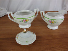 Load image into Gallery viewer, Vintage Noritake Handpainted Creamer and Sugar Bowl with Lid Set