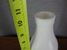 Load image into Gallery viewer, Vintage Carlton Glass White Milk Glass Milk Bottle with City Scene Motif
