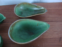 Load image into Gallery viewer, Vintage Ceramic Avocado Shape Guacamole Salsa Serving Bowls Set of 6
