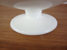 Load image into Gallery viewer, Fenton Silver Crested Violets in the Snow Footed Compote Bowl Dish