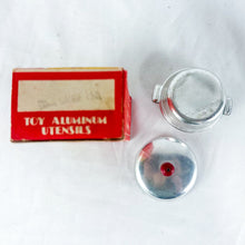 Load image into Gallery viewer, 1940's Betty & Bob Toy Cooking Utensil's Aluminum Dutch Oven with