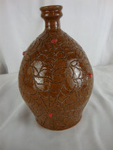 Load image into Gallery viewer, Handmade Marvin Bailey Signed Folk Art Spider Webs and Spiders Medium Jug