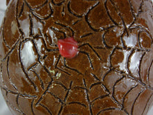 Load image into Gallery viewer, Handmade Marvin Bailey Signed Folk Art Spider Webs and Spiders Medium Jug