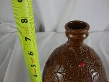 Load image into Gallery viewer, Handmade Marvin Bailey Signed Folk Art Spider Webs and Spiders Medium Jug