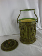 Load image into Gallery viewer, Vintage Hong Kong Molded Plastic Wood Look Harvest Grapes Ice Bucket with Handle