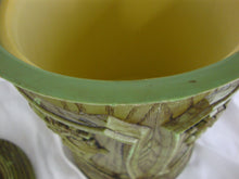 Load image into Gallery viewer, Vintage Hong Kong Molded Plastic Wood Look Harvest Grapes Ice Bucket with Handle