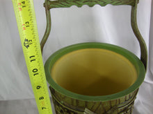 Load image into Gallery viewer, Vintage Hong Kong Molded Plastic Wood Look Harvest Grapes Ice Bucket with Handle