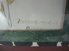 Load image into Gallery viewer, 1993 Artist Signed Teneyambi Bangu Butterfly Wing Floral Framed Art Pair