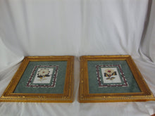 Load image into Gallery viewer, 1993 Artist Signed Teneyambi Bangu Butterfly Wing Floral Framed Art Pair