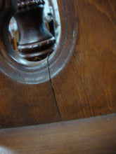 Load image into Gallery viewer, Vintage Walnut Three Drawer Dresser with Stained Glass Attached Mirror