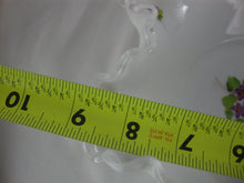 Load image into Gallery viewer, Vintage Fenton Silvercrest Violets In The Snow Milk Glass Decor Console Bowl